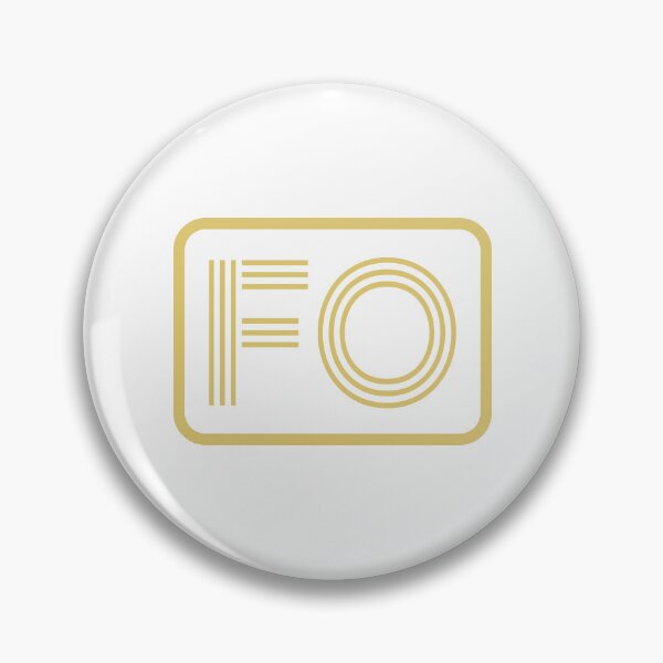 Item preview, FO Initials Gold Geometric Letters designed and sold by Jeallan Designs.