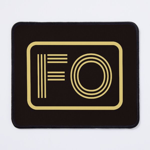 Item preview, FO Initials Gold Geometric Letters designed and sold by Jeallan Designs.