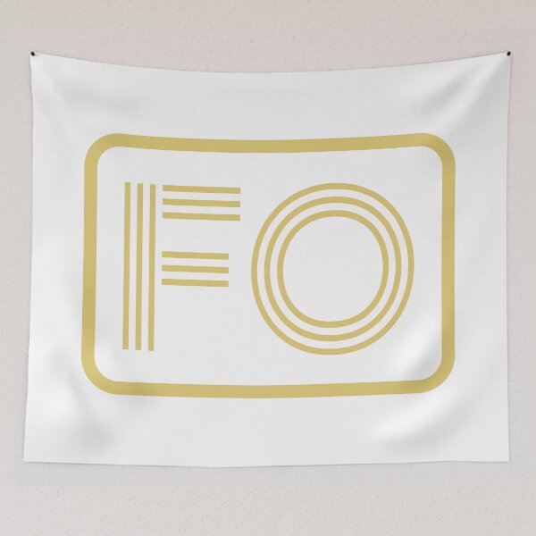Item preview, FO Initials Gold Geometric Letters designed and sold by Jeallan Designs.