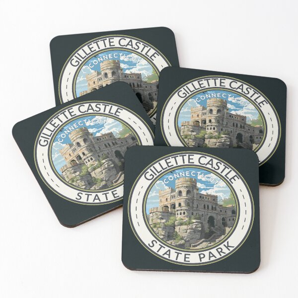 Item preview, Gillette Castle State Park Connecticut Travel Art Badge designed and sold by KrisSidDesigns.