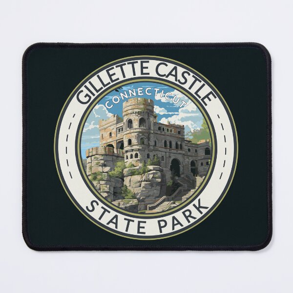 Item preview, Gillette Castle State Park Connecticut Travel Art Badge designed and sold by KrisSidDesigns.