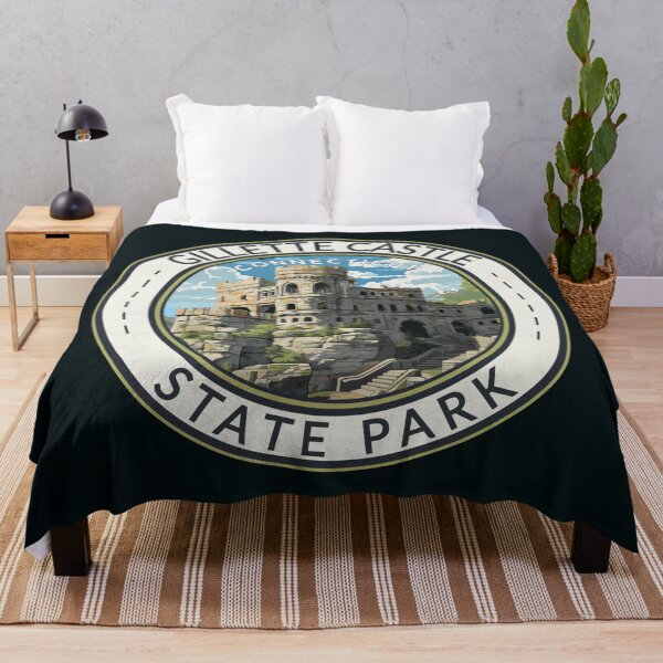 Item preview, Gillette Castle State Park Connecticut Travel Art Badge designed and sold by KrisSidDesigns.