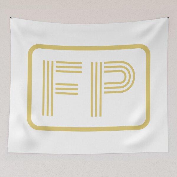 Item preview, FP Initials Gold Geometric Letters designed and sold by Jeallan Designs.