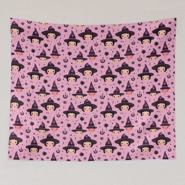 Item preview, Cute halloween witch in pink color designed and sold by Velizmanstudio.