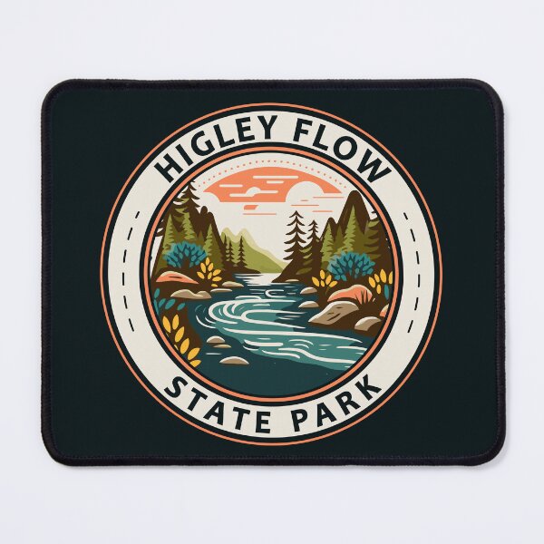 Item preview, Higley Flow State Park New York Travel Art Badge designed and sold by KrisSidDesigns.