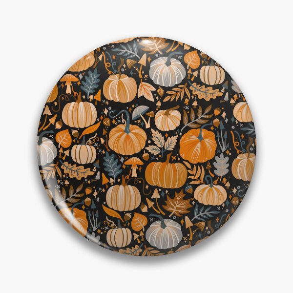 Item preview, Pumpkin Confetti – Orange on Charcoal designed and sold by Cat Coquillette.