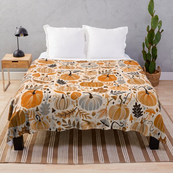 Item preview, Pumpkin Confetti – Orange on Cream designed and sold by Cat Coquillette.