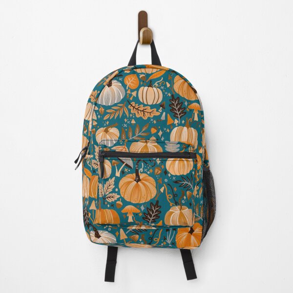 Item preview, Pumpkin Confetti – Orange on Teal designed and sold by Cat Coquillette.