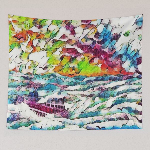 Item preview, Boat in stormy sea designed and sold by George Hutton Hunter.