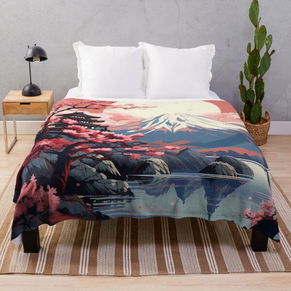 Item preview, Japan Aesthetics, Mountain and Sakura designed and sold by alacaz.