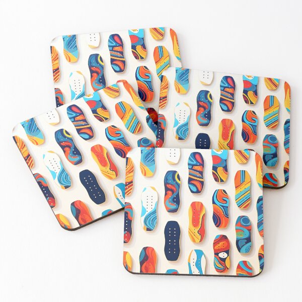 Item preview, Colorful skateboard patterns designed and sold by silent-violin.