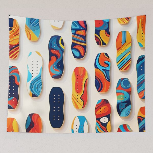 Item preview, Colorful skateboard patterns designed and sold by silent-violin.