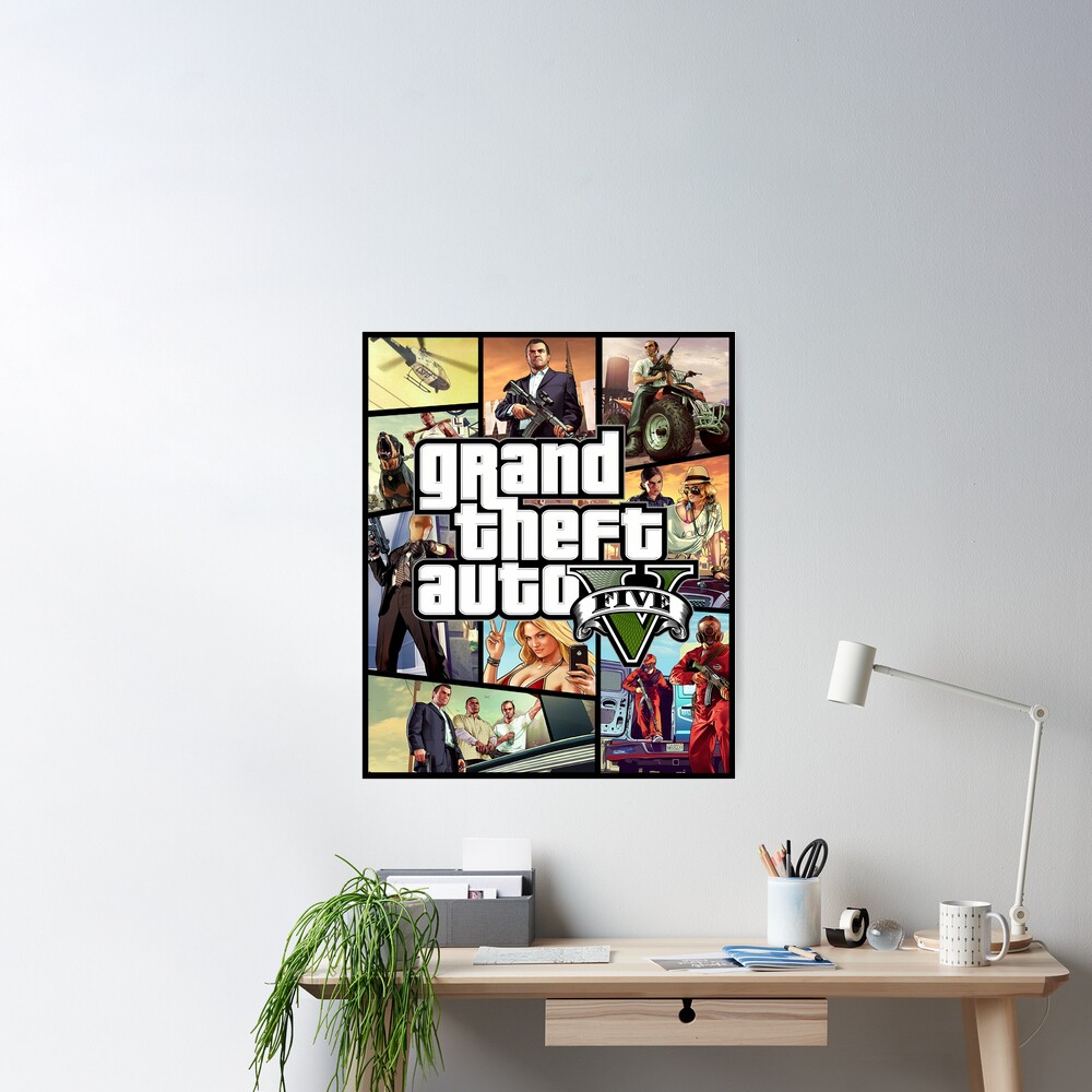 Poster Grand Theft Auto V Gta 5 D - Pop Arte Skins
