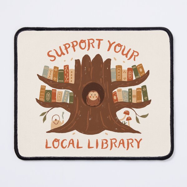 Aperçu de l'œuvre Chouette de la bibliothèque locale créée et vendue par ohjessmarie.