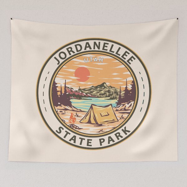Item preview, Jordanelle Utah Vintage Emblem designed and sold by KrisSidDesigns.