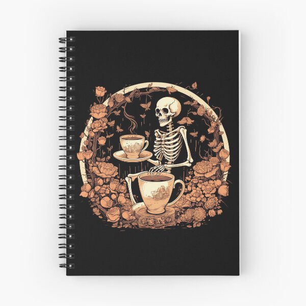 Item preview, Esqueleto de Halloween bebiendo café designed and sold by AnnaMDesign.