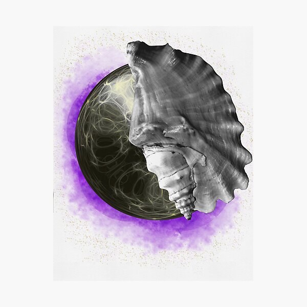 Purple Space Photographic Print