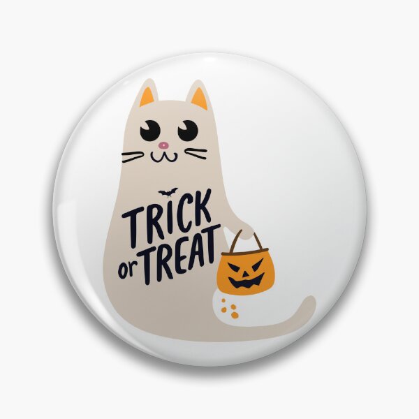 Item preview, Trick or Treat, Happy Halloween, Cute ghost cat designed and sold by Krmdesign.