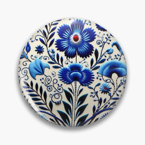 Item preview, Patrón de punto de cruz de color azul. designed and sold by LazyLifestyle.