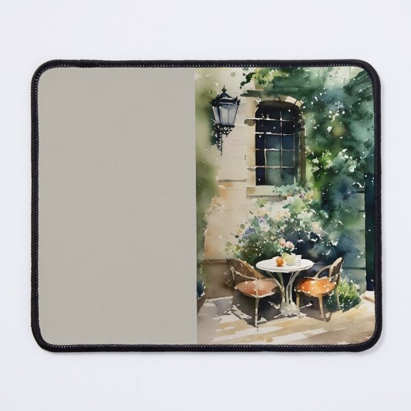 Item preview, Tranquil Parisian Retreat - Serene Watercolor Alleyway…Painting By Carraann designed and sold by CARRAANN.