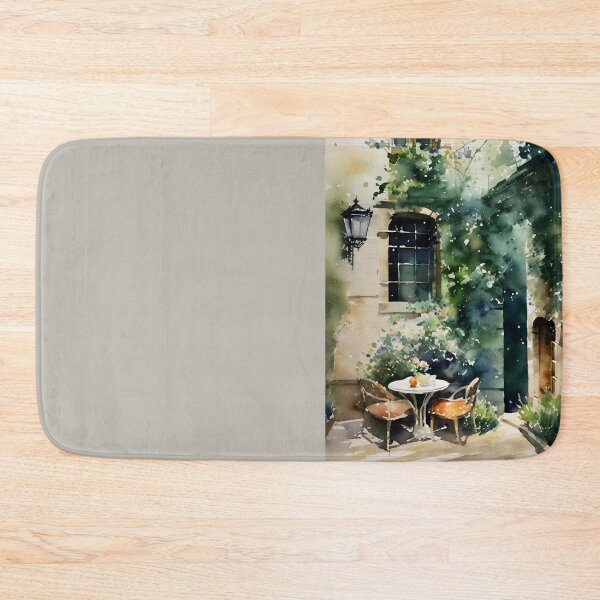 Item preview, Tranquil Parisian Retreat - Serene Watercolor Alleyway…Painting By Carraann designed and sold by CARRAANN.