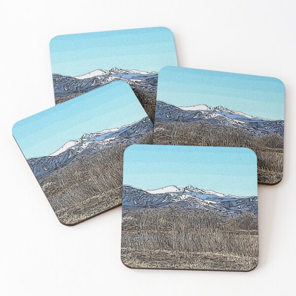 Item preview, Digital sand painting of Longs Peak in the fall designed and sold by JennyBlueSavage.