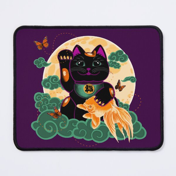Item preview, Copy of Lucky Cat with Fish designed and sold by mylesantstudios.