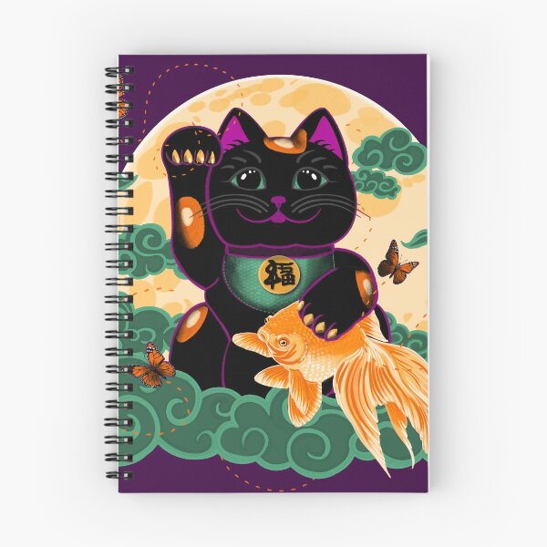 Item preview, Copy of Lucky Cat with Fish designed and sold by mylesantstudios.
