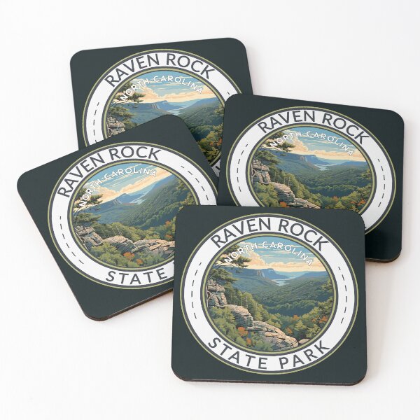Item preview, Raven Rock State Park North Carolina Travel Art Badge designed and sold by KrisSidDesigns.