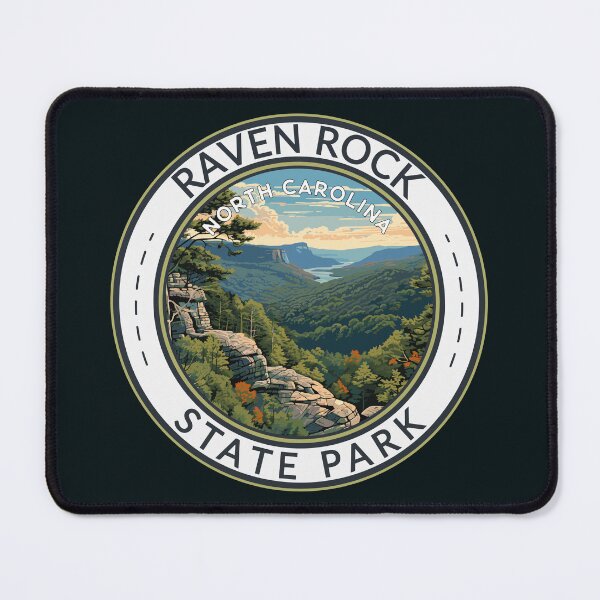 Item preview, Raven Rock State Park North Carolina Travel Art Badge designed and sold by KrisSidDesigns.