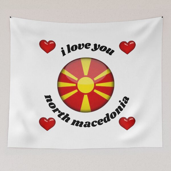 Item preview, flag north macedonia designed and sold by CARANIACLS.