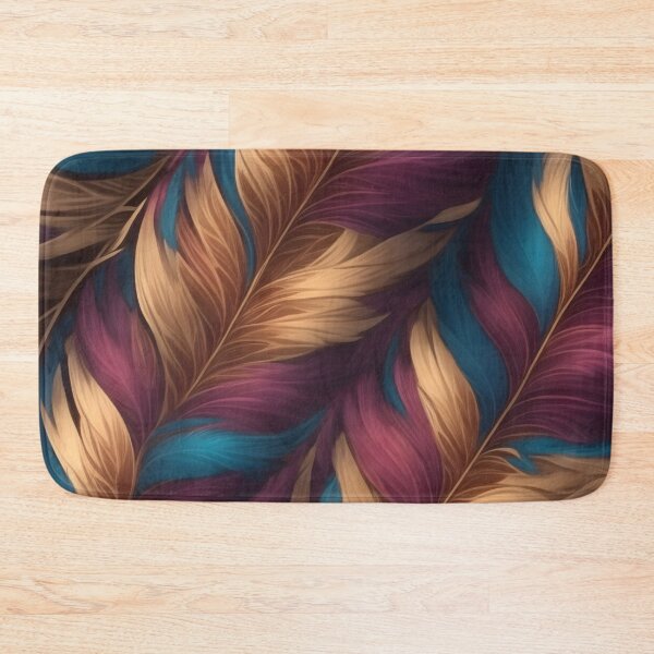Item preview, Colorful feathers Seamless patterns  designed and sold by RocketArtInd.
