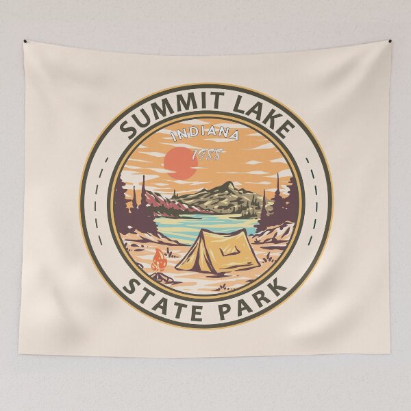 Item preview, Summit Lake Indiana Vintage Emblem designed and sold by KrisSidDesigns.