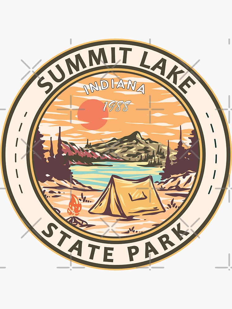 Summit Lake Indiana Vintage Emblem | Sticker