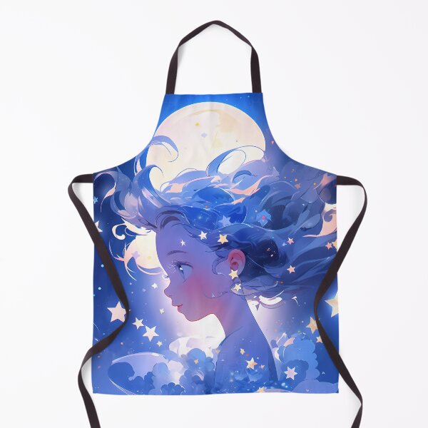 Item preview, Anime girl with stars and clouds designed and sold by Carmillai.