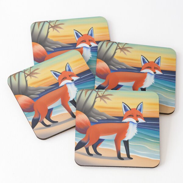 Item preview, Sandy Fox: Coastal Playfulness designed and sold by orchidgd.