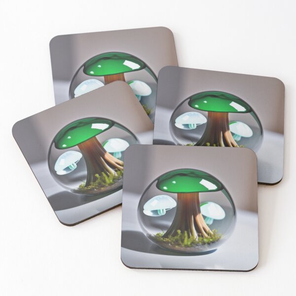 Item preview, Enchanted Glass Globe with Mushroom Magic designed and sold by orchidgd.
