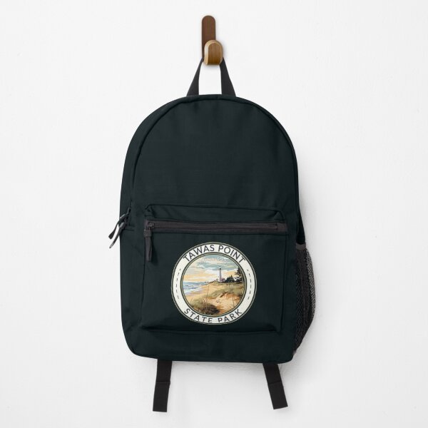 Item preview, Tawas Point State Park Michigan Travel Art Badge designed and sold by KrisSidDesigns.