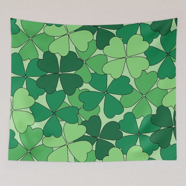 Item preview, Four Leaf Clover Fields Pattern designed and sold by Design Minds Boutique.