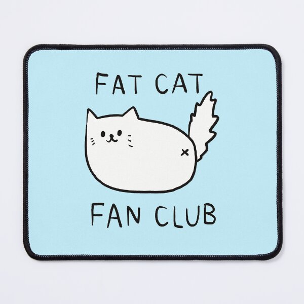 Item preview, Fat Cat Fan Club White Kitty Doodle designed and sold by TheBeeShoppe.