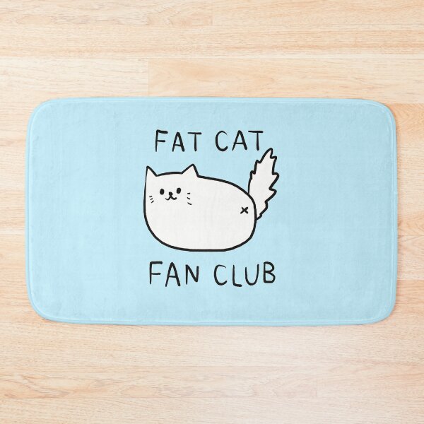 Item preview, Fat Cat Fan Club White Kitty Doodle designed and sold by TheBeeShoppe.