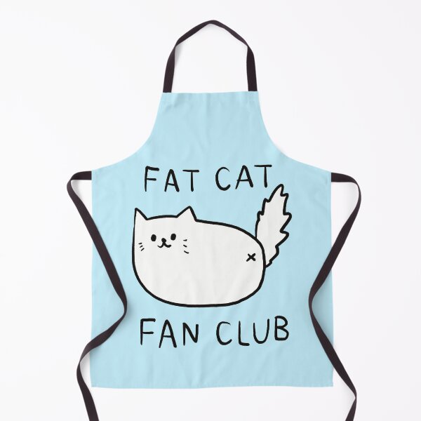 Item preview, Fat Cat Fan Club White Kitty Doodle designed and sold by TheBeeShoppe.