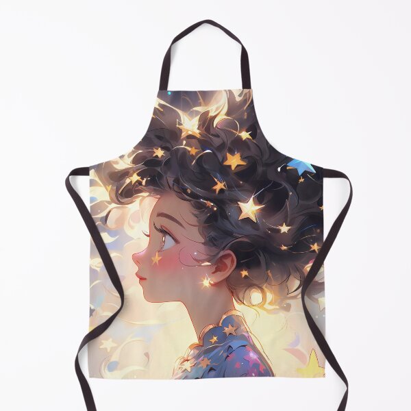 Item preview, Anime girl with stars and clouds designed and sold by Carmillai.
