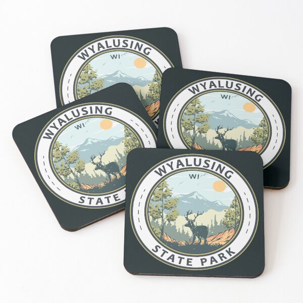 Item preview, Wyalusing State Park Wisconsin Travel Art Badge designed and sold by KrisSidDesigns.