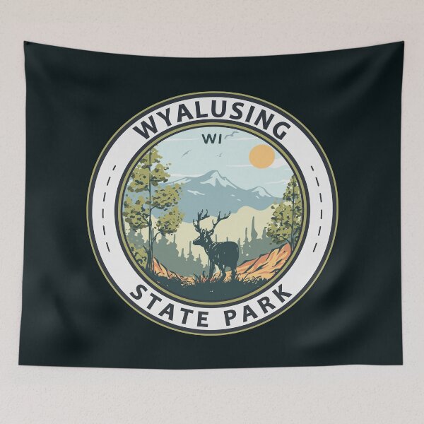 Item preview, Wyalusing State Park Wisconsin Travel Art Badge designed and sold by KrisSidDesigns.