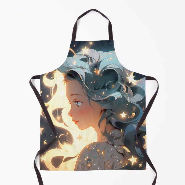 Item preview, Anime girl with stars and clouds designed and sold by Carmillai.