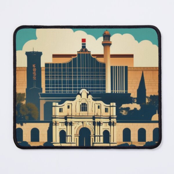 Item preview, Iconic Alamo: A Digital Cityscape Tribute designed and sold by orchidgd.