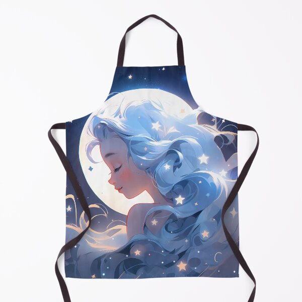 Item preview, Anime girl with stars and clouds designed and sold by Carmillai.