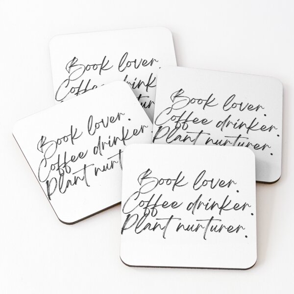 Item preview, Book Lover. Coffee Drinker. Plant Nurturer. designed and sold by MossHollow.