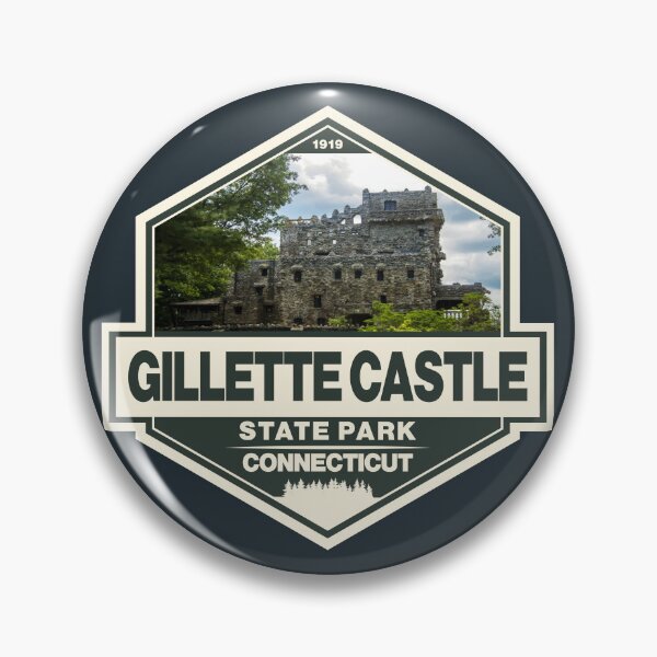 Item preview, Gillette Castle State Park Connecticut Travel Art Emblem designed and sold by KrisSidDesigns.